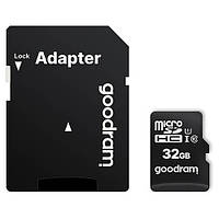 Карта пам'яті micro SD 32GB Goodram (class 10)+SD (M1AA-0320)