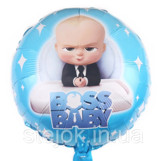 Фольгований Шар Круглий БОСС ПЛОКОС 45 см, фото 1