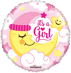 Фольгований Шар Круглий "IT'S A GIRL"45 см