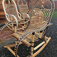 Кресло-качалка из лозы "Ротанг коричневый"