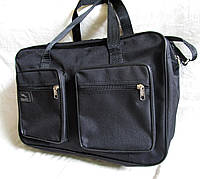 Мужская сумка через плечо es8s2690 черная дорожная хозяйственная портфель А4+