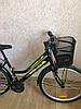 Міський велосипед Mustang Sport 26 Дюйм Жіноча Сталева Рама Чорно-зелений, фото 8