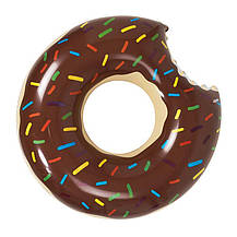 Надувний дитячий круг Пончик, Круг Donuts 50 см шоколадний, фото 3