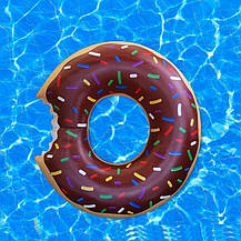 Надувний дитячий круг Пончик, Круг Donuts 50 см шоколадний, фото 5