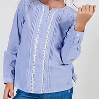 Блуза с кружевом для девочки TIFFOSI