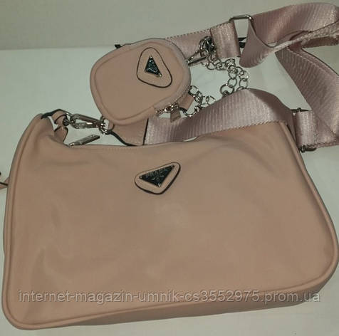 Жіноча сумка Prada на ланцюжку, 28*15 см, 931094, фото 2