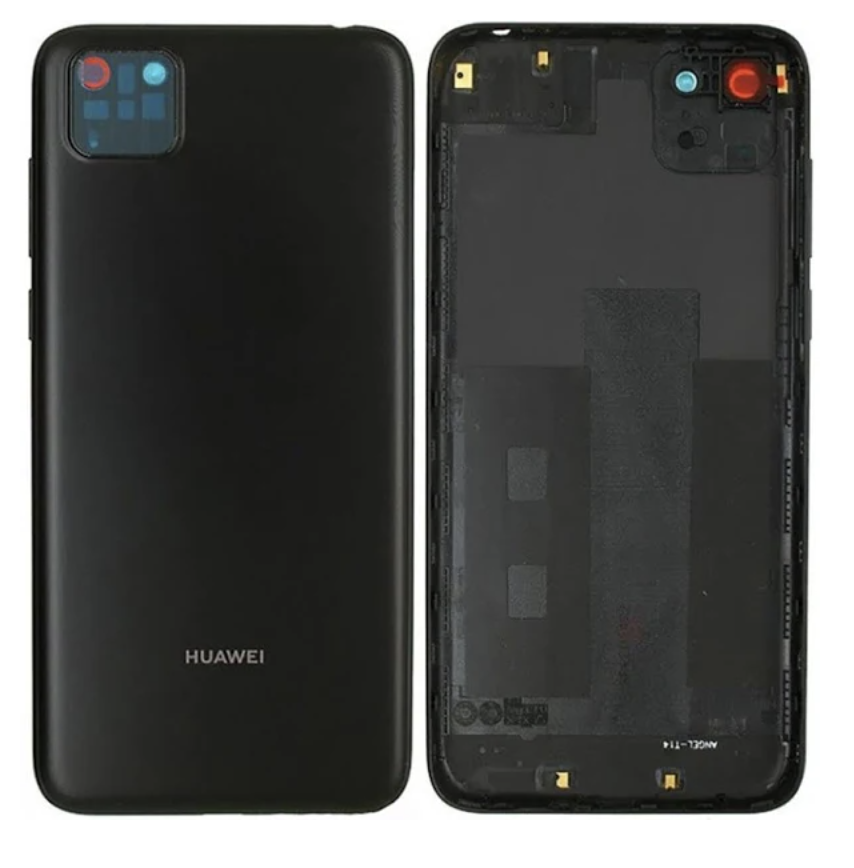 Задня кришка для Huawei Y5p 2020, чорна, Midnight Black, оригінал (Китай) + скло камери