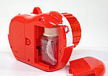 Генератор мильних бульбашок фотокамера, колір червоний, з ремінцем і запасками, фото 7