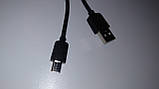 Кабель USB/microUSB (8 мм), для передавання даних смартфона (smart phone data cable) HV-CB636, black, фото 3