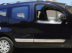 Молдинг дверний (4 шт., нерж.) OmsaLine - Італійська нержавійка для Citroen Nemo