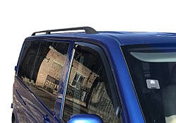 Рейлінги Чорні Коротка база, Пластикові ніжки для Volkswagen T5 Caravelle 2004-2010 рр