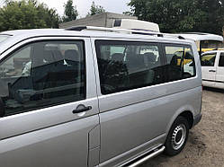 Рейлінги Хром Довга база, Пластикові ніжки для Volkswagen T5 Caravelle 2004-2010 рр