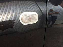 Обведення поворотника (2 шт, нерж) для Nissan Note 2004-2012 рр