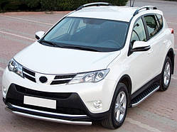 Бокові пороги BlackLine (2 шт, алюміній) для Toyota Rav 4 2013-2018 рр
