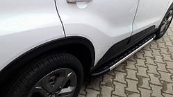 Бокові пороги Duru (2 шт., Алюміній) для Suzuki Vitara 2015- рр