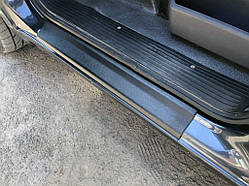 Накладки на пороги ABS (2 шт, пластик) Глянцеві для Mercedes Vito W638 1996-2003 рр