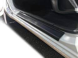 Накладки на пороги DDU (2 шт., пласт) для Renault Kangoo 2008-2020 рр