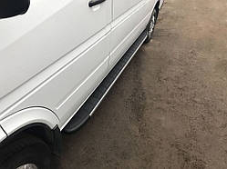 Бокові пороги Duru (2 шт., алюміній) Середня база для Volkswagen LT 1995-2006 рр