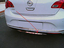 Кромка бампера (нерж) для Opel Astra J 2009-2015 рр