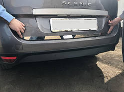 Кромка багажника (для Grand, нерж.) OmsaLine - Італійська нержавійка для Renault Scenic/Grand 2009-2016 рр