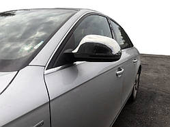 Накладки на дзеркала 2008-2010 (2 шт., нерж.) для Ауди A4 B8 рр