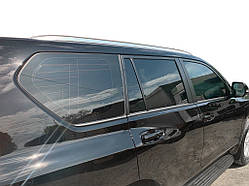 Рейлінги Lexus-дизайн (2 шт, сірі) для Toyota Land Cruiser Prado 150