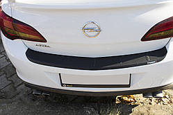 Накладка на задній бампер EuroCap (Sedan, ABS) для Opel Astra J 2009-2015 рр