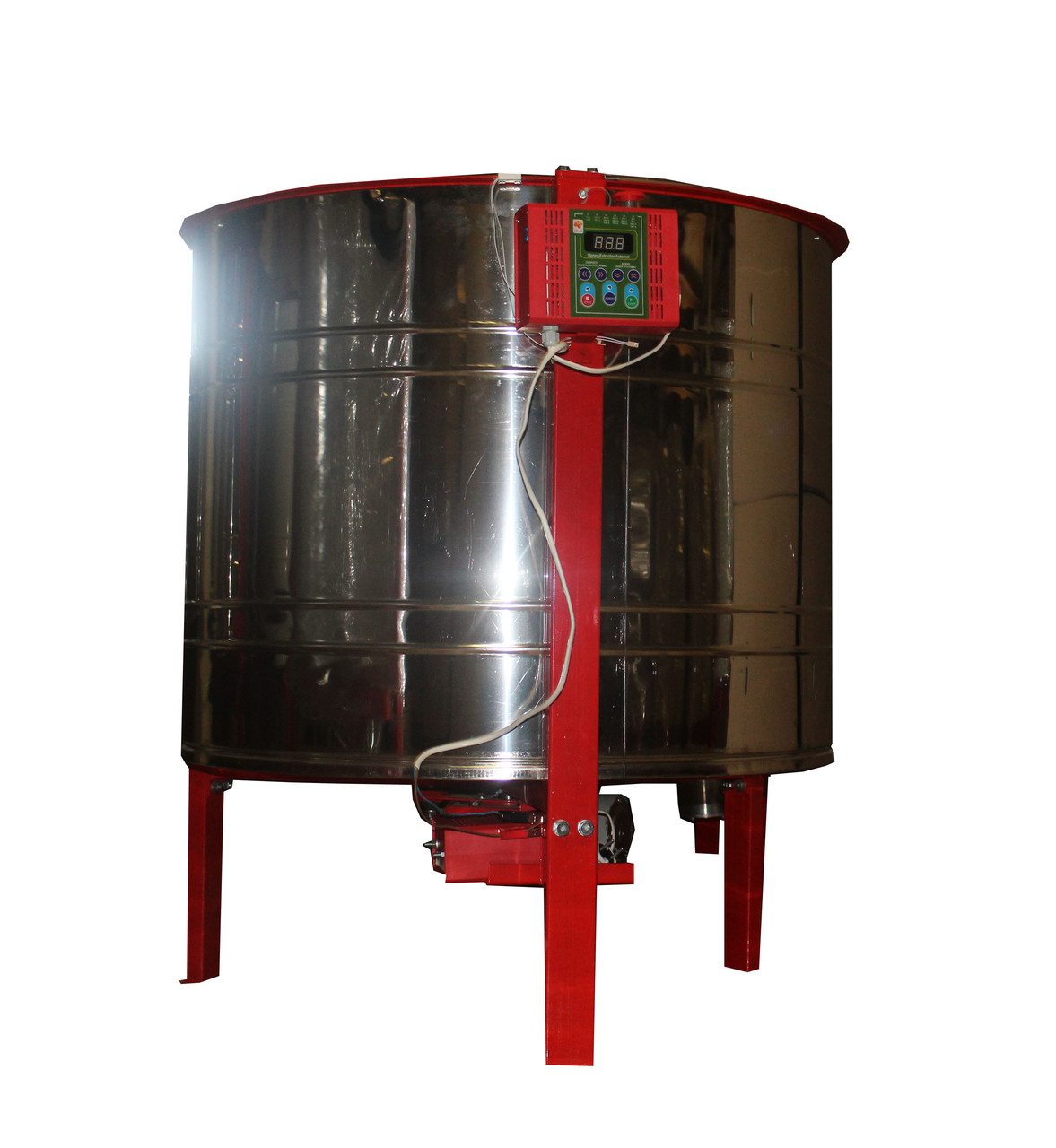 8-мі рамкова Медогонка з поворотом касет під рамку "РУТА", неіржавіюча (ротор Н/Ж, з кришкою), фото 1