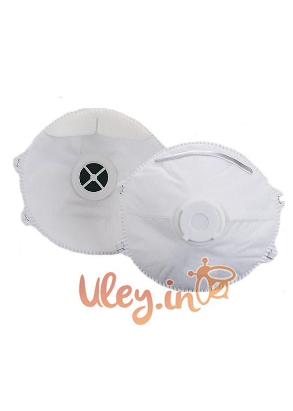 Респіратор для захисту від шкідливих парів і газів, з дихальним клапаном., фото 1