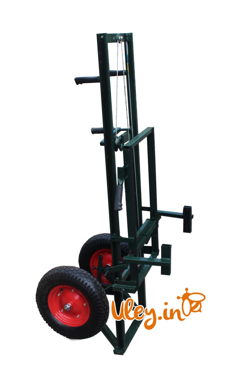 Апилифт "М-1"— пасічна візок-підйомник, посилені колеса з підкачкою, фото 1