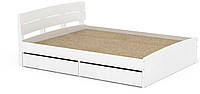 Большая Кровать Модерн-160 Компанит 160х200 без ящиков двухспальная деревянная