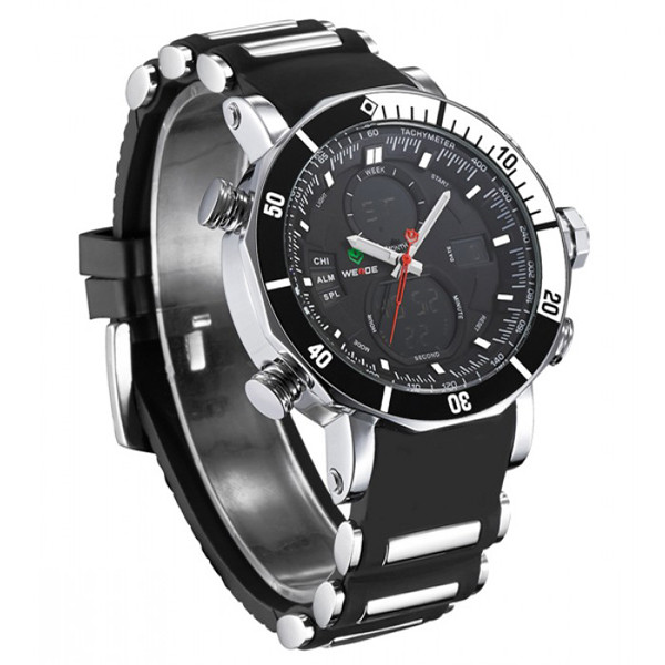 Чоловічі наручні годинники Weide Kasta Black 1239