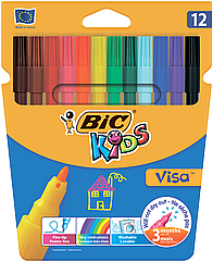 Фломастери 12кольорів BIC bc888695 "Kids Visa 880" (25)