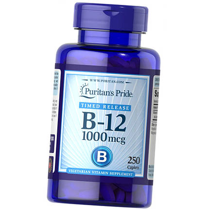 Вітамін В 12 Puritan's Pride Vitamin B-12 1000 мкг 250 таб, фото 2