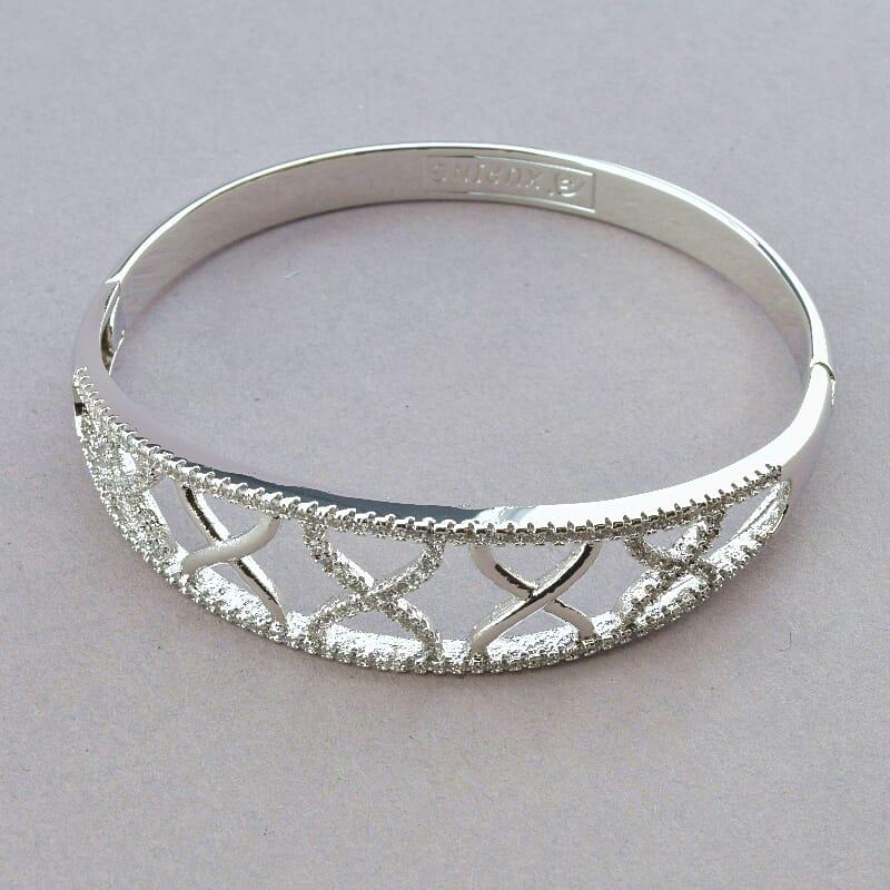 Браслет 'XUPING' Фіаніт 17 см. (родій), фото 1