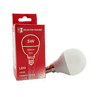 LED лампа куля E14 5 Вт