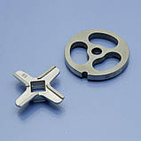 Ніж та ковбасна решітка м'ясорубки Kenwood MG510, MG450, MG470, MG480, PRO1600, PRO1400, MG517, MG516, фото 4