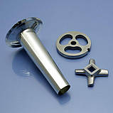 Ковбасна насадка та ніж для м'ясорубки Kenwood MG510 MG450 MG470 MG480 PRO1600 PRO1400 MG517 MG516, фото 2