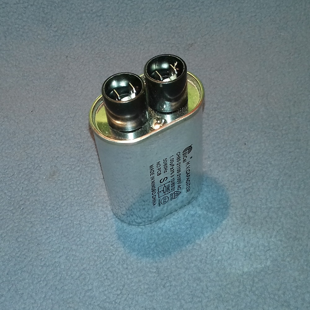 Конденсатор для НВЧ-печі Samsung, LG, Electrolux, AEG 1.00 мкФ CH85-21100 2100 V (4 клеми)