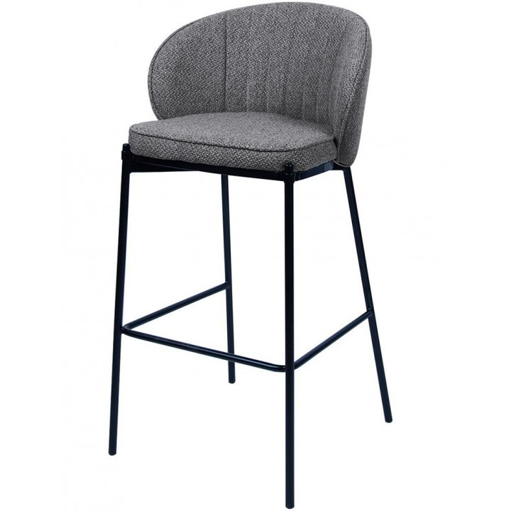 Полубарный стілець Лагуна Laguna сірий графіт рогожка від Concepto