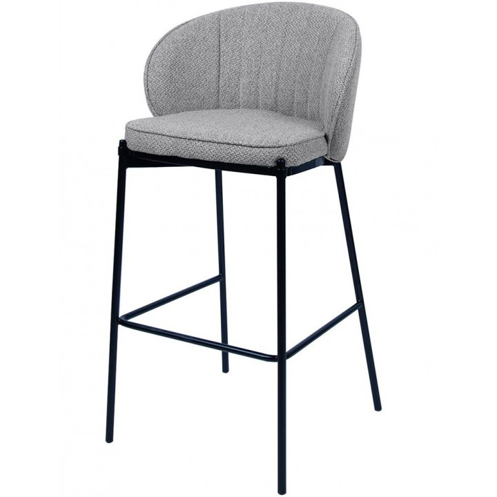 Полубарный стілець Лагуна Laguna сірий рогожка від Concepto