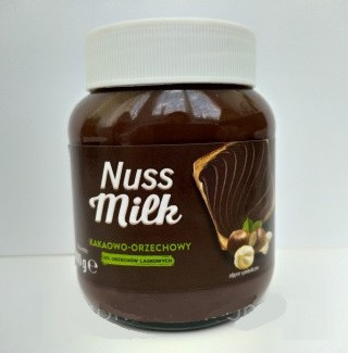 Паста шоколадно-горіхова Nuss Milk Kakaowo-Orzechowy 400 г Польща (12 шт/1 ящик)