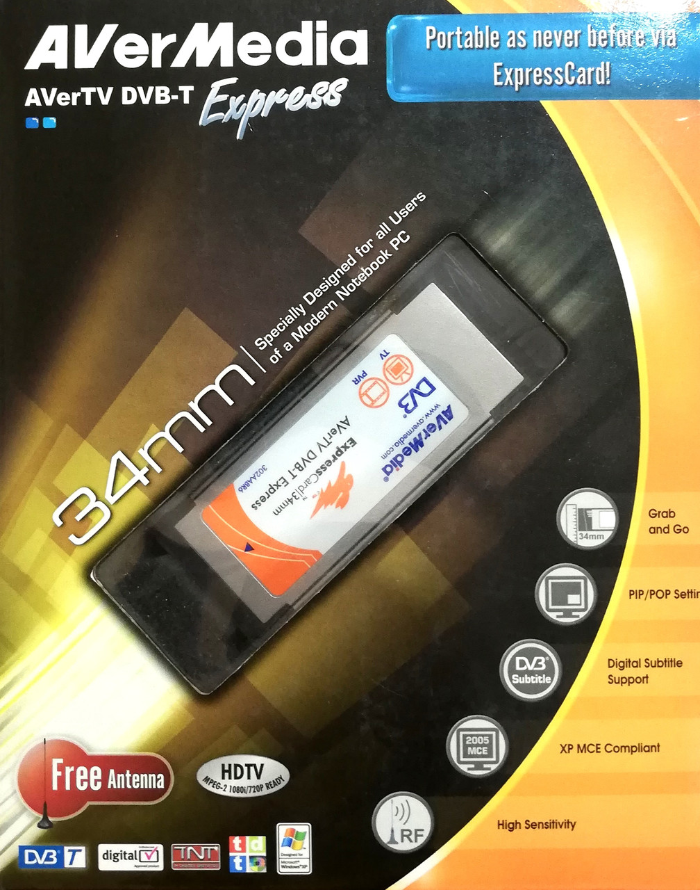 ТВ-тюнер внутрішній AVerMedia AVerTV DVB-T Express X (E568). У фірмовій упаковці