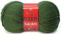 Пряжа Nako Nakolen № 1902 (Нако Наколен) Шерсть Акрил Хаки