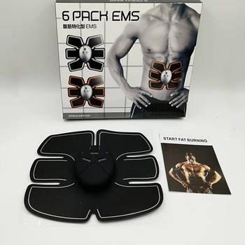 Міостимулятор Beauty Body 6 Pack EMS для м'язів живота преса Trainer Чорний (KG-2275)