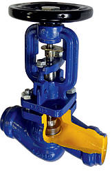 Вентиль запірний н/ж сталь приварний Zetkama DN 15 PN 4,0 МПа