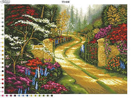 Схема Пейзаж Ворота ТП-008 на тканині для вишивання картина (Барвиста Вишиванка)