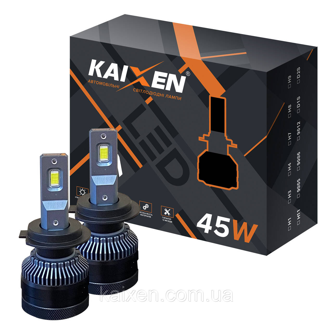 Лампи LED H7 KAIXEN K7 (45W-6000K-CANBUS)