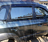 Вітровики, дефлектори вікон Hyundai Tucson 2004-2011 (ANV), фото 4