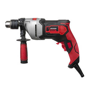 Дриль ударний 800Вт, 0-2900об/хв,1.5-13 мм, метал. корпус редуктора INTERTOOL WT-0118 mg